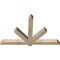 Ekena Millwork Kennewick Rough Sawn Timber Gable Bracket, Douglas Fir, 60"W x 38"H x 4"D x 4"F, 15/12 Pitch GBW060X38X0404KEN00RDF - alternate 2